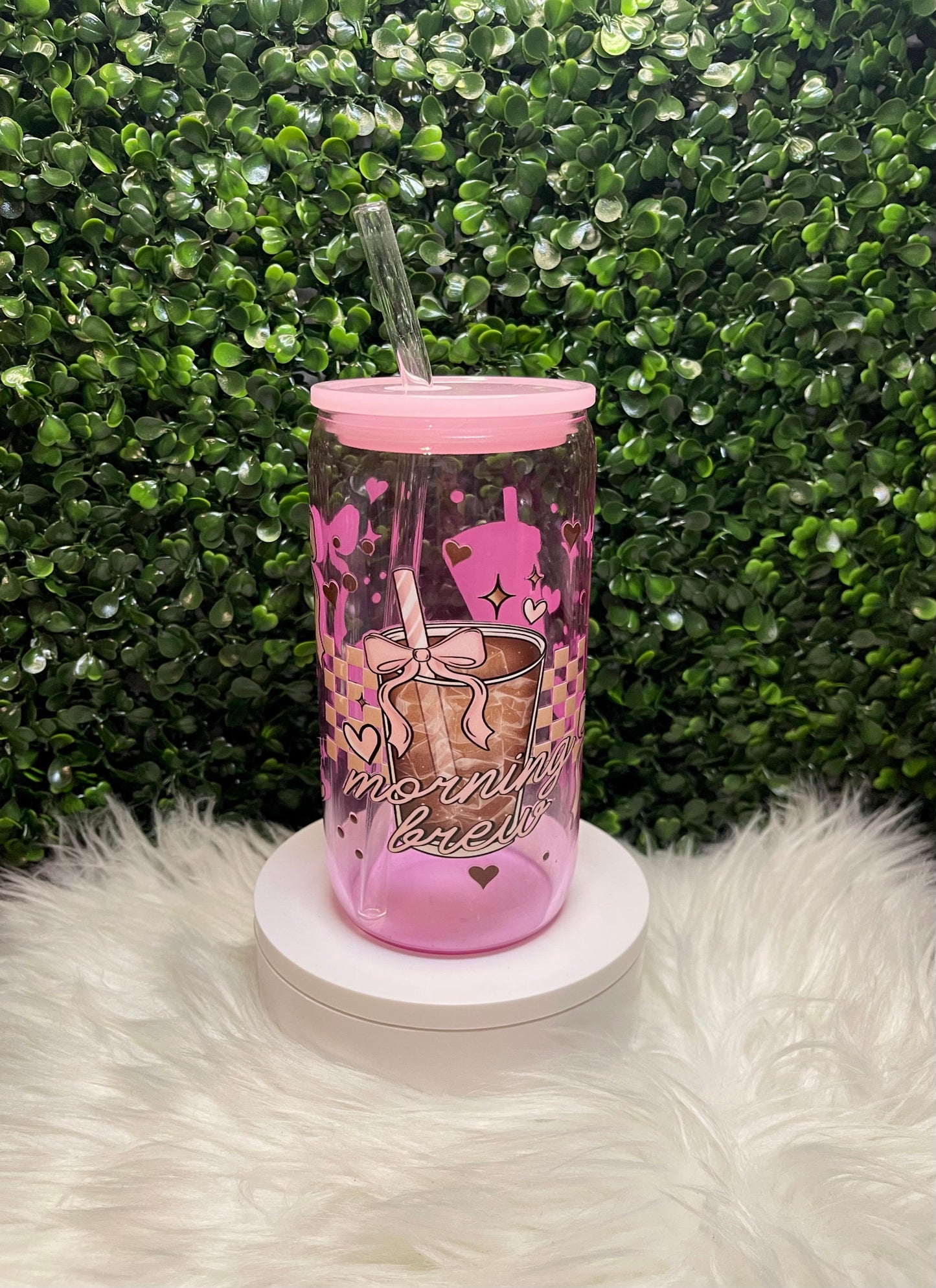 160z MORNING BREW COQUETTE GLASS CUP