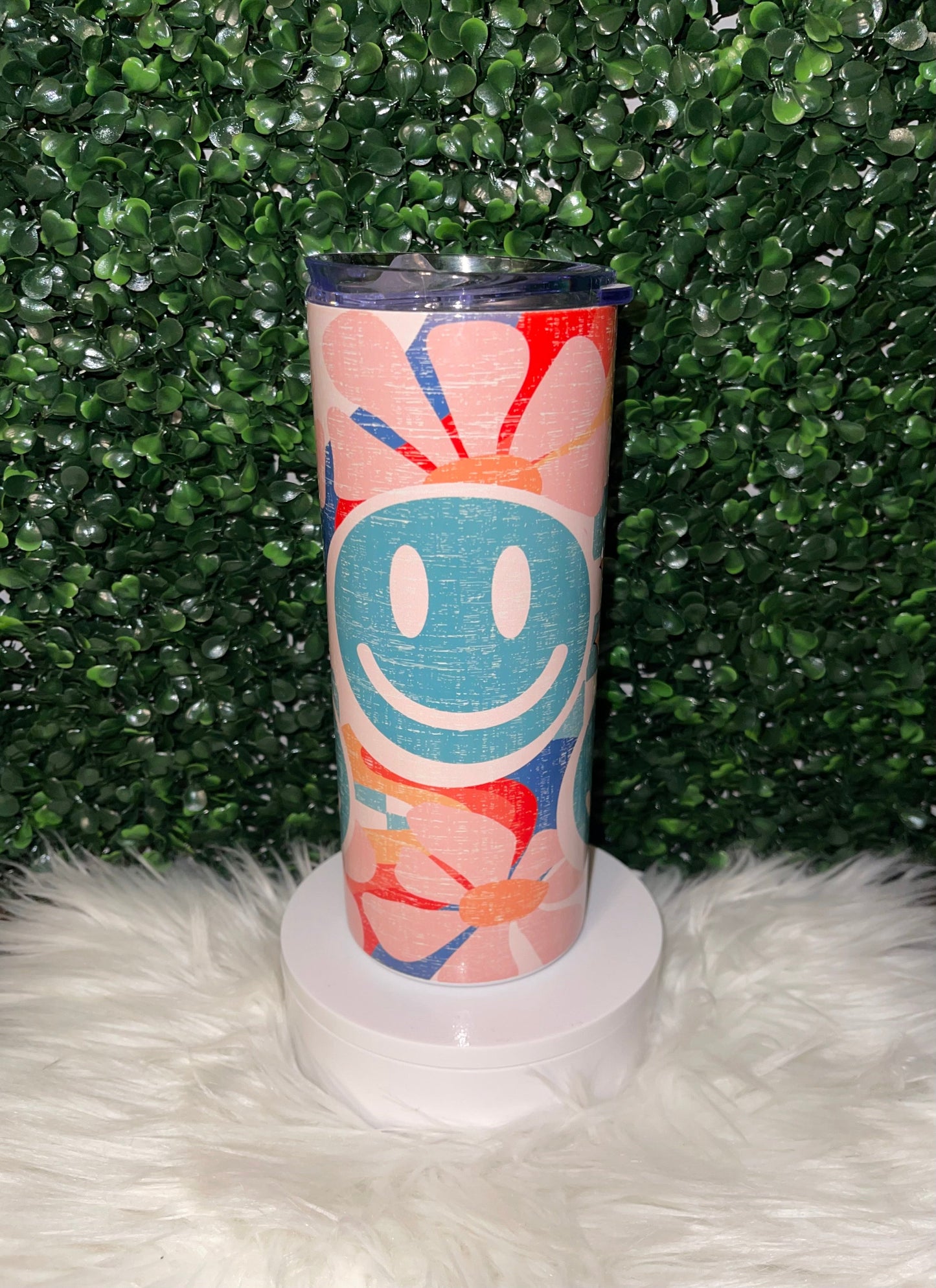 RETRO SMILEY FACE (20oz) TUMBLER