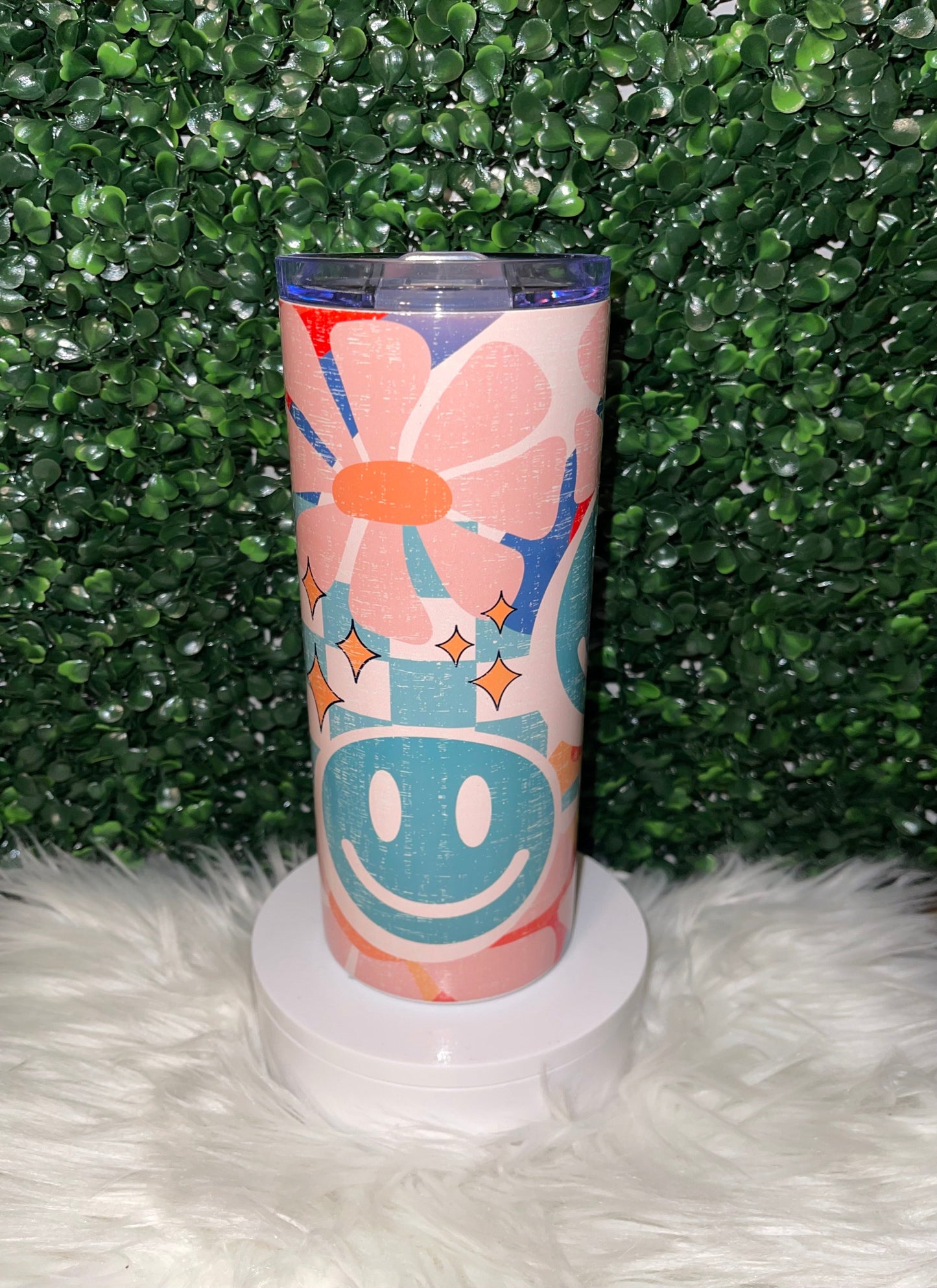 RETRO SMILEY FACE (20oz) TUMBLER