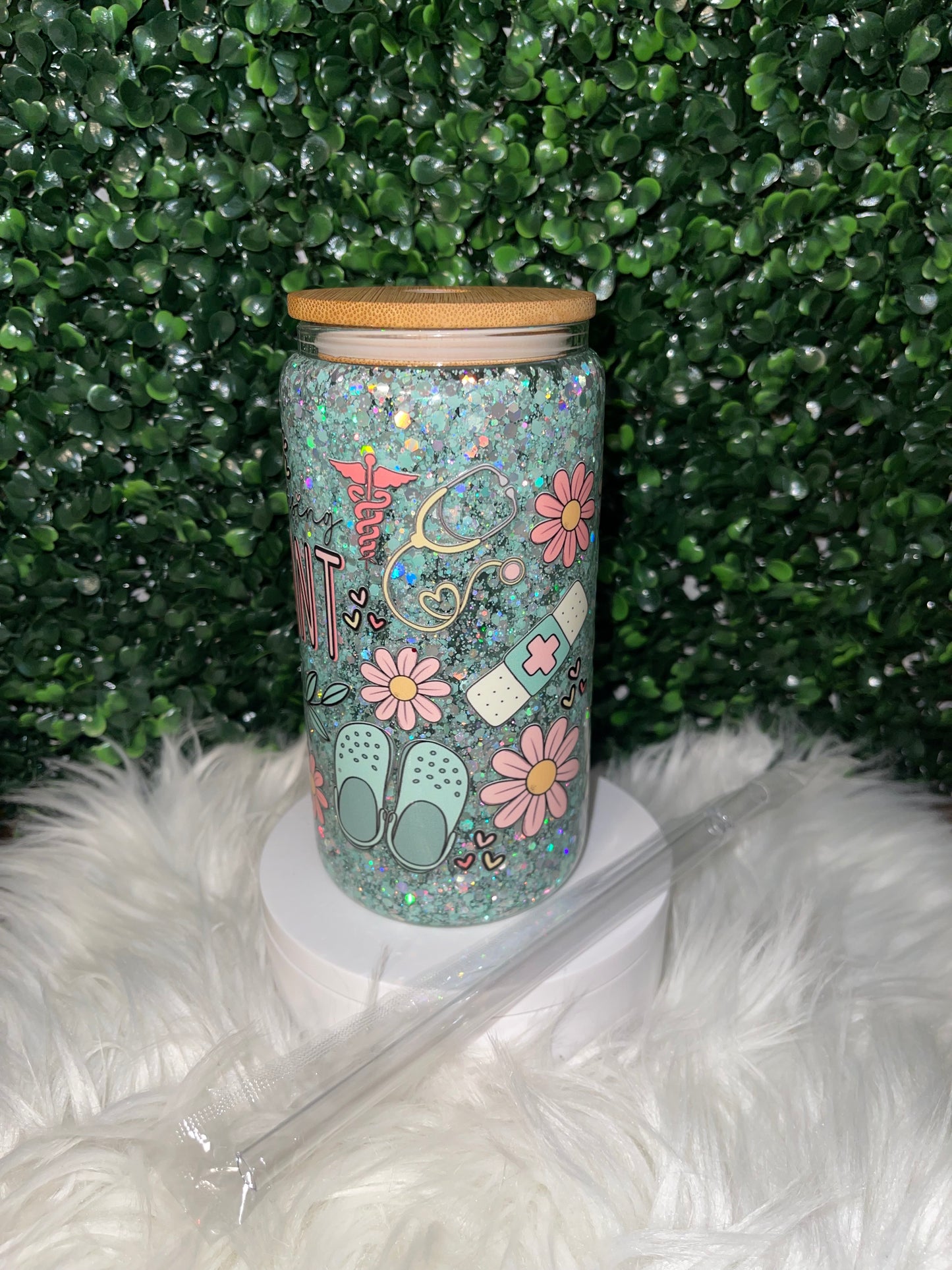 16oz CERTIFIED NURSING ASSISTANT SNOWGLOBE CUP