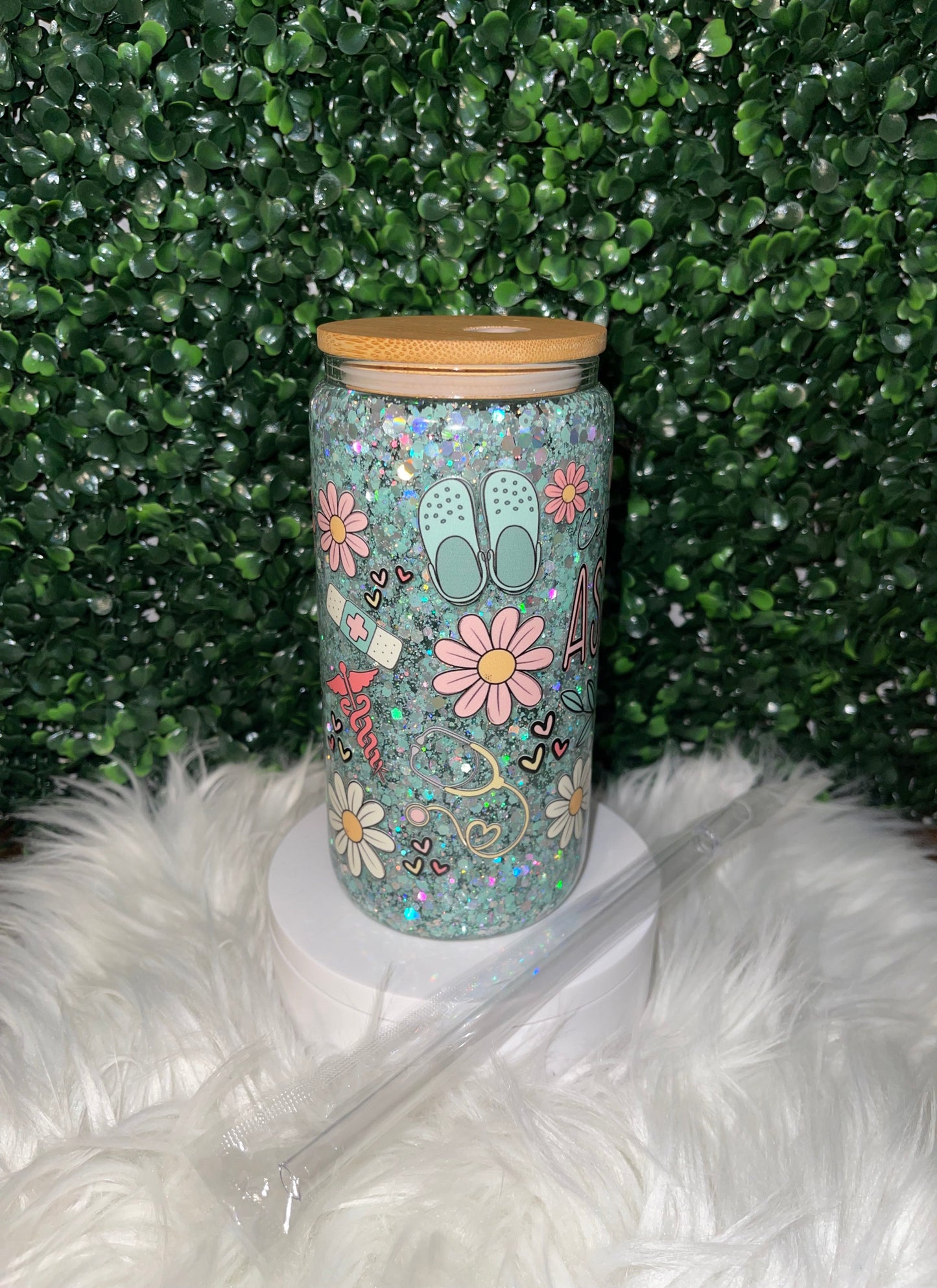 16oz CERTIFIED NURSING ASSISTANT SNOWGLOBE CUP
