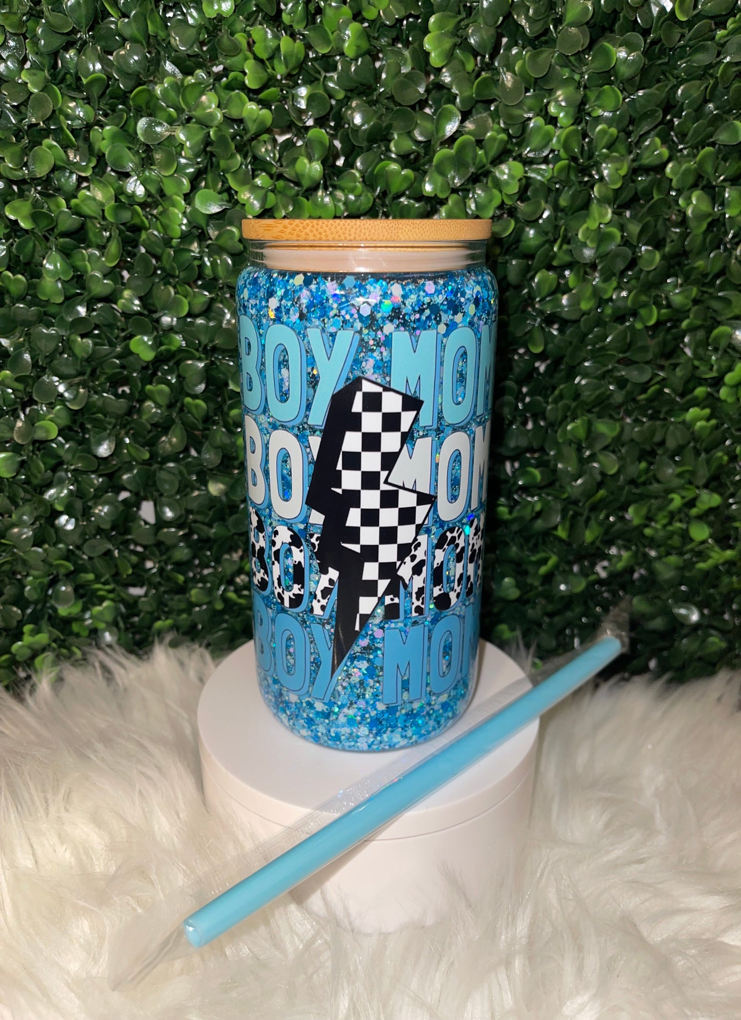 16oz BOY MOM SNOWGLOBE CUP