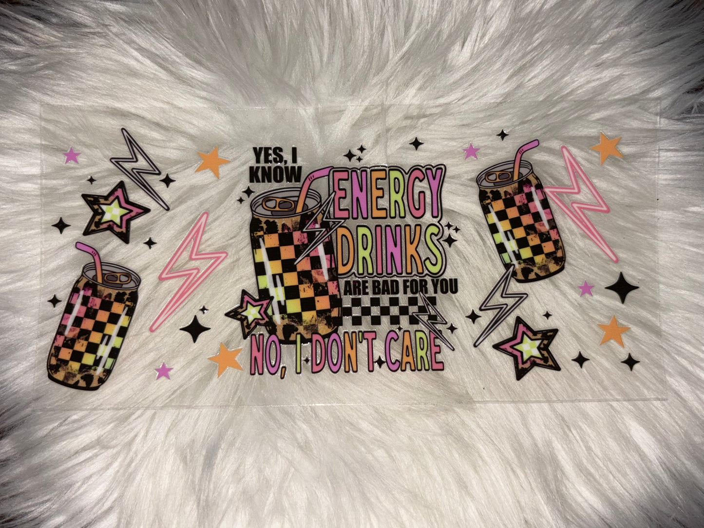 CHECKERED ENERGY DRINKS