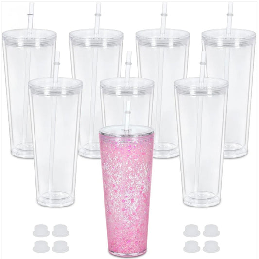 24OZ ACRYLIC SNOWGLOBE CUP