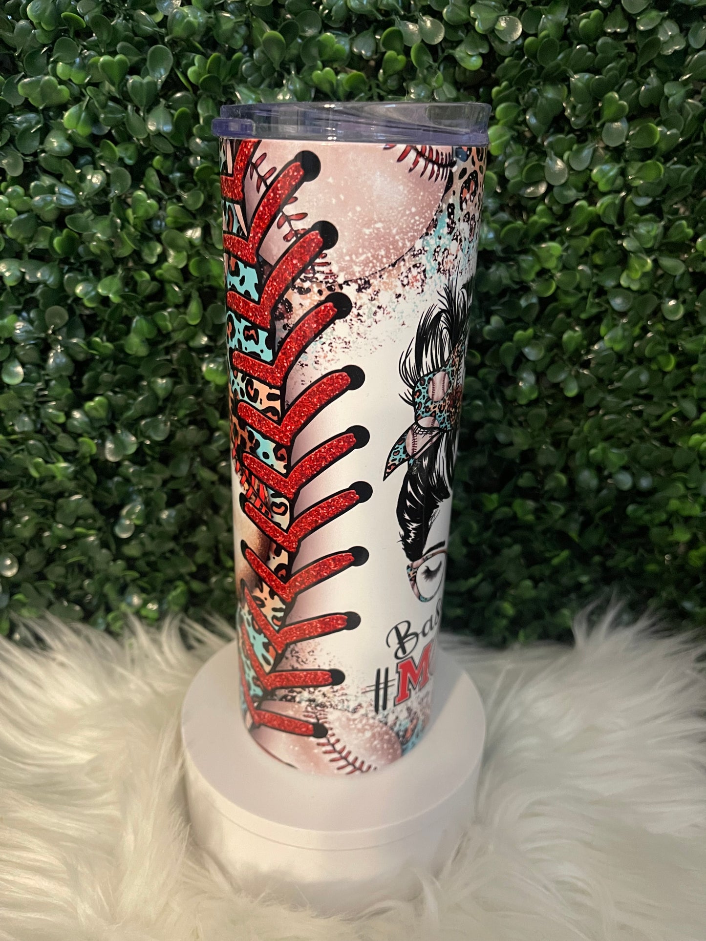 BASEBALL MOM (20oz) TUMBLER